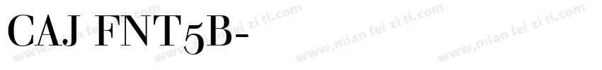 CAJ FNT5B字体下载字体转换